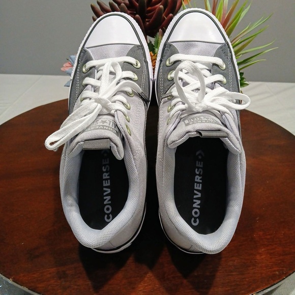 Converse Gray and White Women's Sneakers - Picture 4 of 7